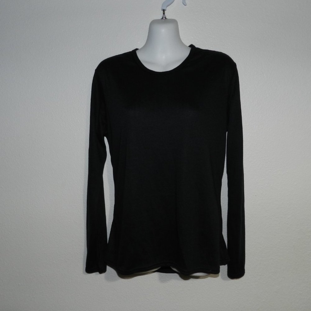 Pepper double layer crewneck cold weather/thermal layering top, long sleeve